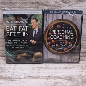 Eat Fat Get Thin (DVD, 2016, Mark Hyman, MD) & Personal Coaching New Free Ship